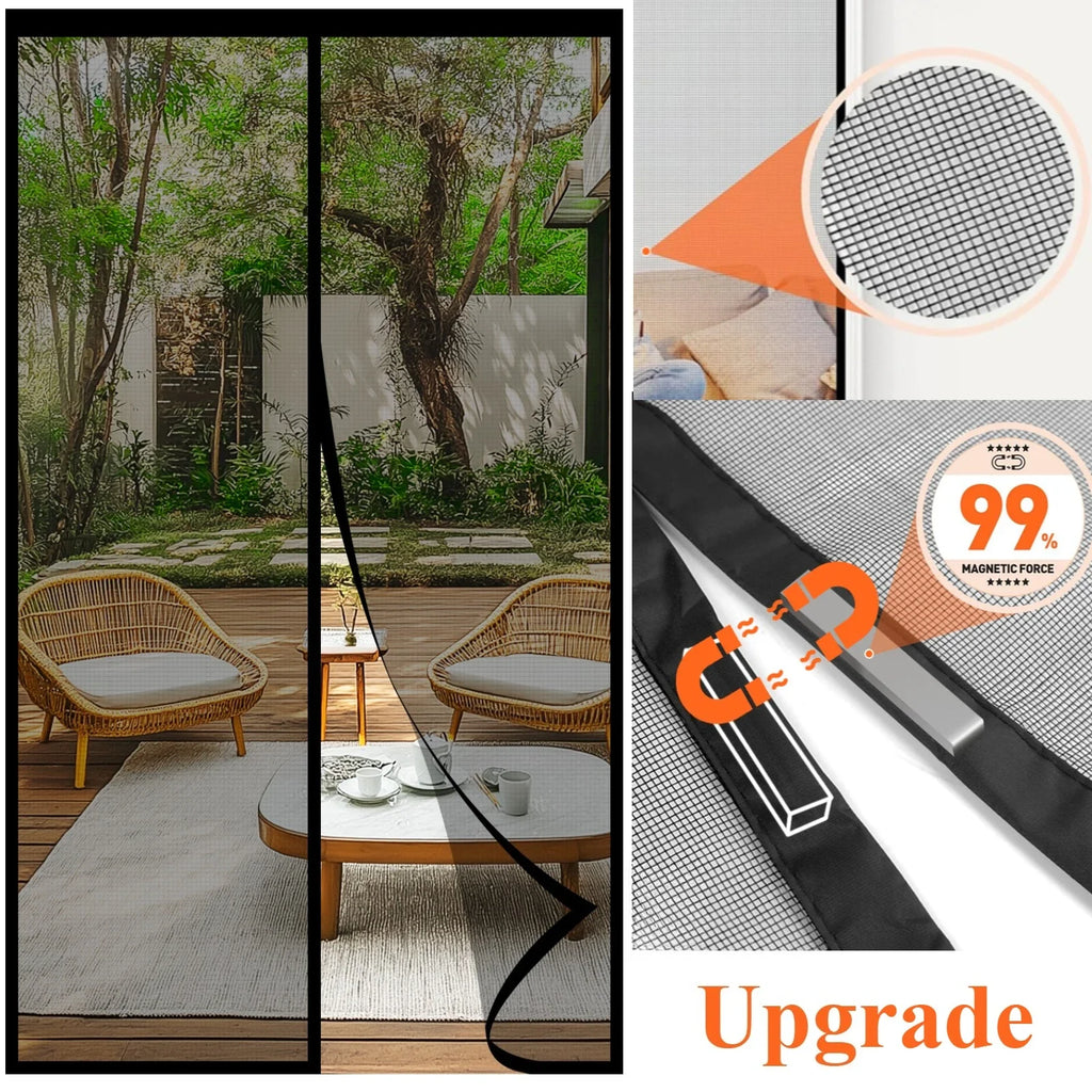 Magnetic Screen Door Curtain 100x210cm – Auto-Close Bug Net