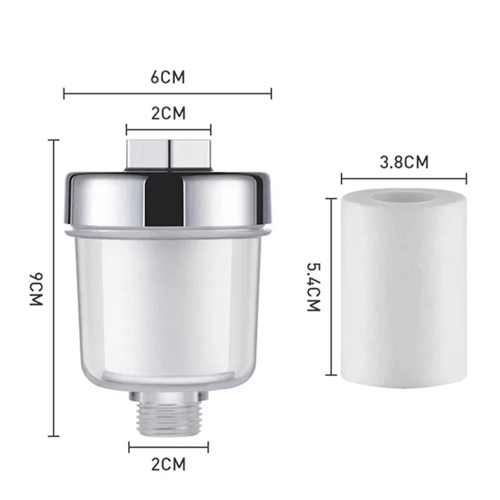 Universal Shower & Faucet Water Filter | 5-Micron PP Cotton