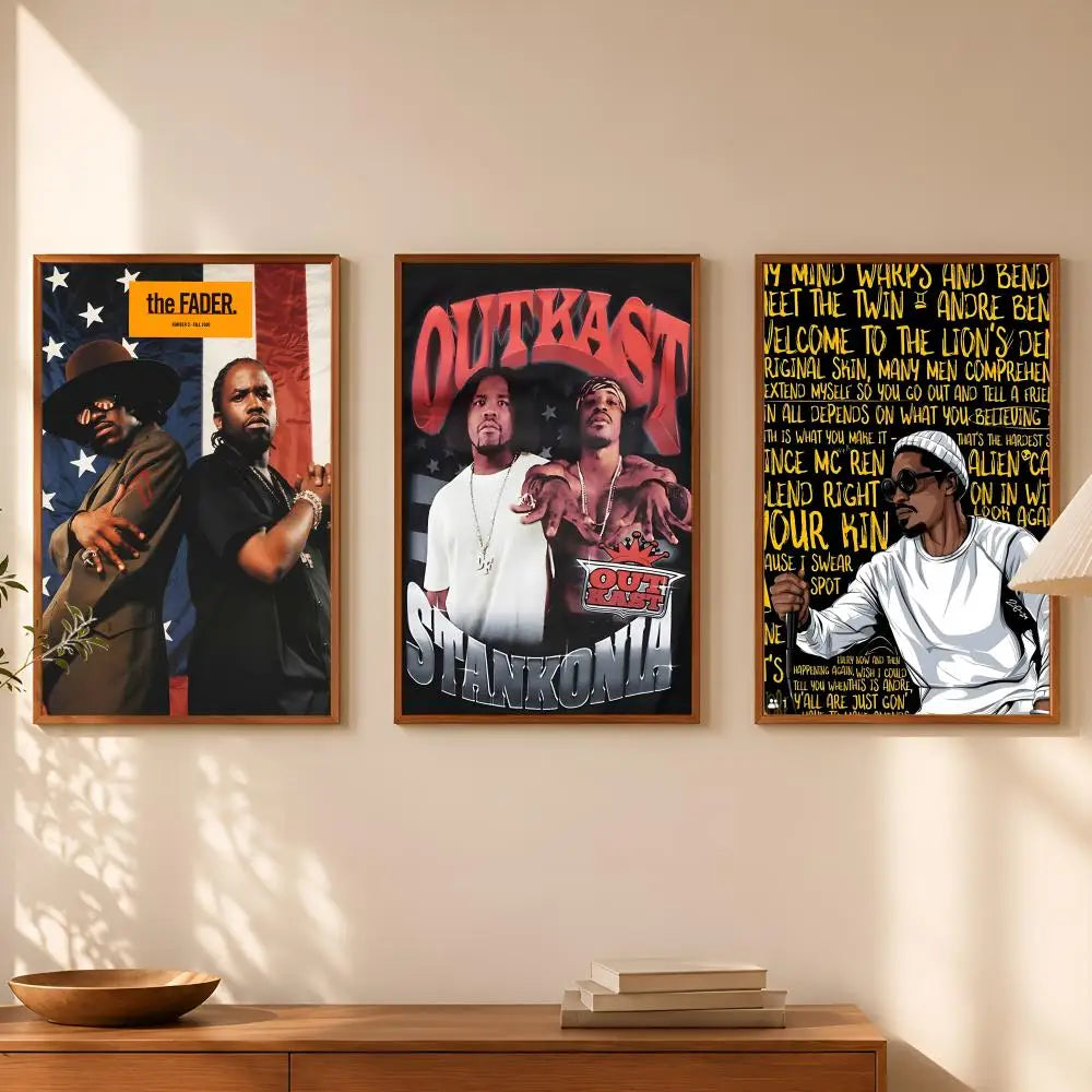 OutKast Band Poster – Self-Stick HD PVC Waterproof Wall Art