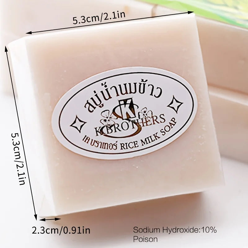 Milk & Rice Essential Oil Handmade Soap – Deep Cleansing 60g