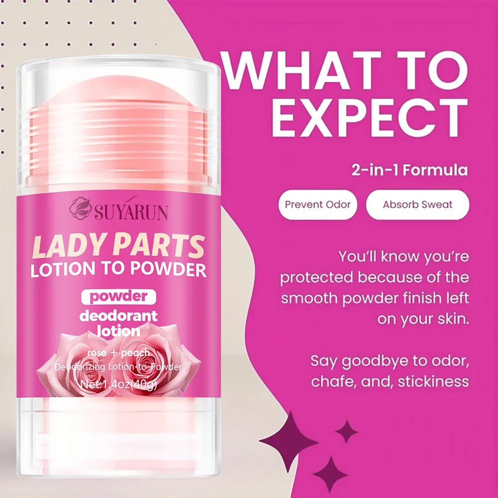 SUYARUN Rose Deodorant Cream for Women – Anti-Sweat & Moisturizing