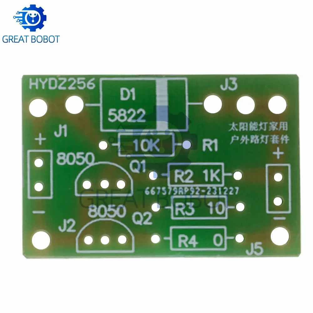 Solar Lithium Battery Charging Board | Light Control LED DIY