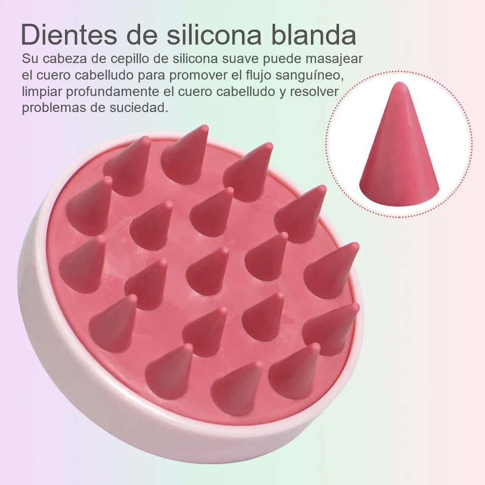 Soft Silicone Scalp Massager Shampoo Brush – Men & Women