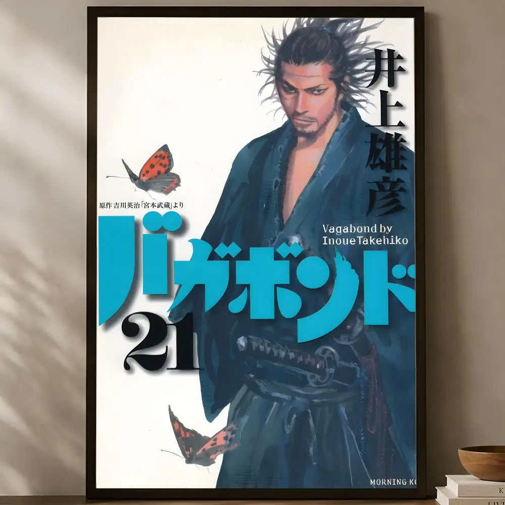 Vagabond Manga Wall Poster – Self-Stick HD Waterproof Art Print
