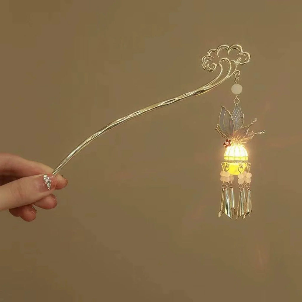 Luminous Tassel Hair Sticks | Chinese Style Chignon Chopsticks