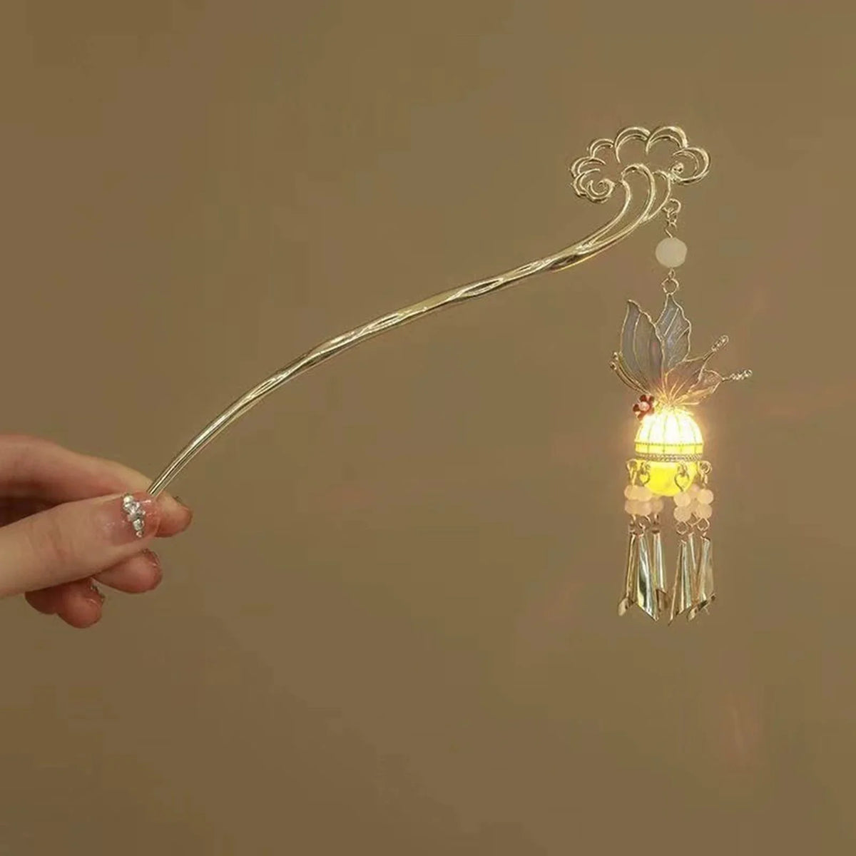 Luminous Tassel Hair Sticks | Chinese Style Chignon Chopsticks