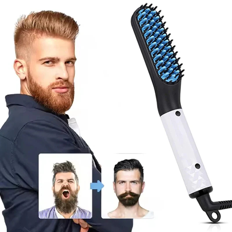 Portable Hair & Beard Straightening Comb | 2 Heat Settings
