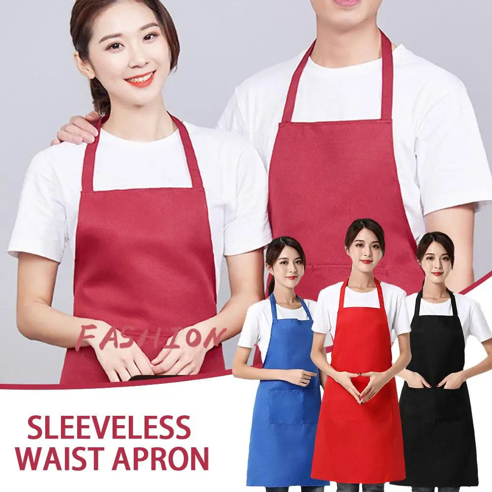 KITPIPI Unisex Waterproof Adjustable Sleeveless Chef Apron