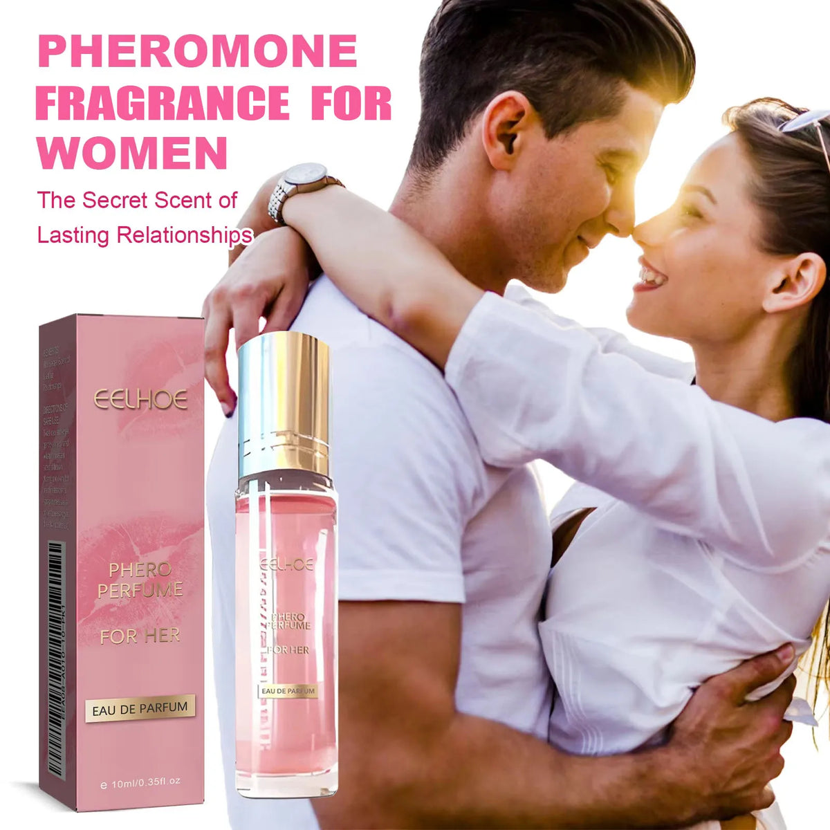 EELHOE 10ml Pink Rollerball Fragrance – Long-Lasting Scent