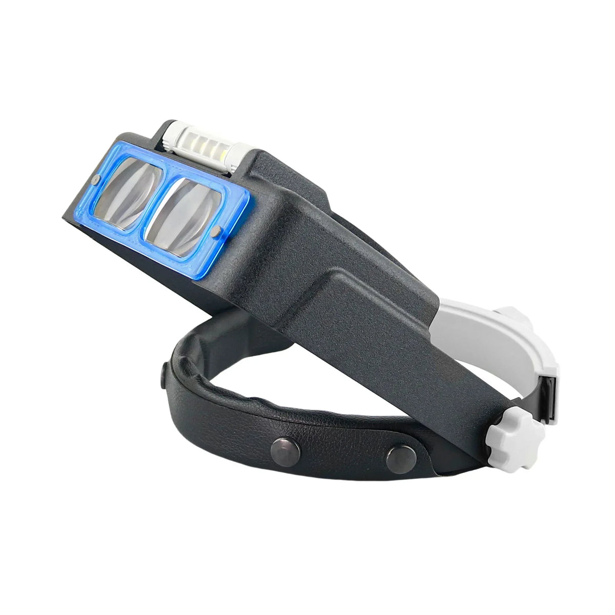 Head Mount Magnifier Glasses 4 LED Light – 1.5X to 3.5X Loupe
