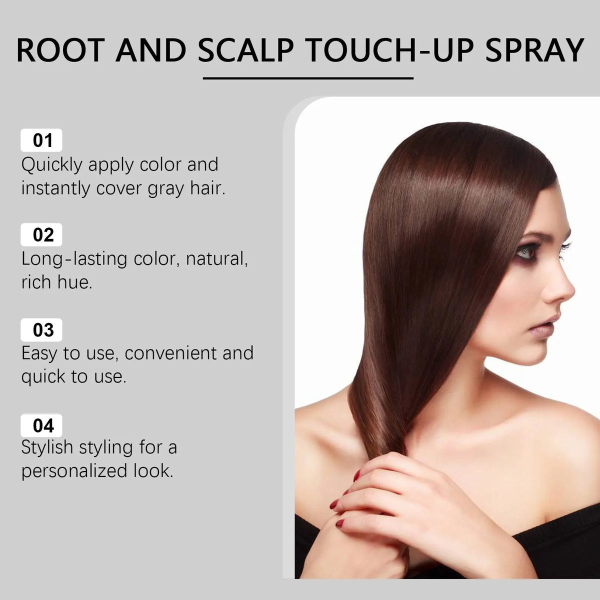 Temporary Instant Hair Color Spray – Multi-Shade Quick-Dry 100ml