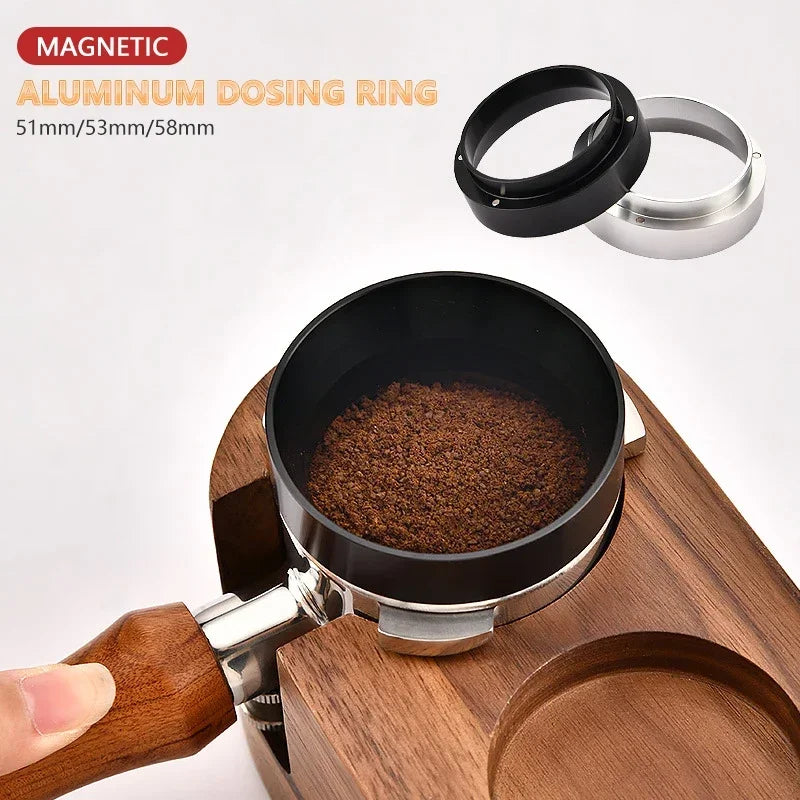 Aluminum Magnetic Espresso Dosing Ring – 51mm 53mm 58mm