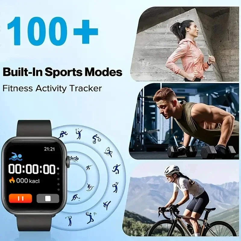 COTAUL Sports Smartwatch 1.73" Bluetooth Fitness Tracker Watch
