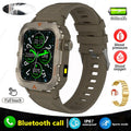 Men's Military Outdoor Smartwatch | Bluetooth Call & LED Flashlight