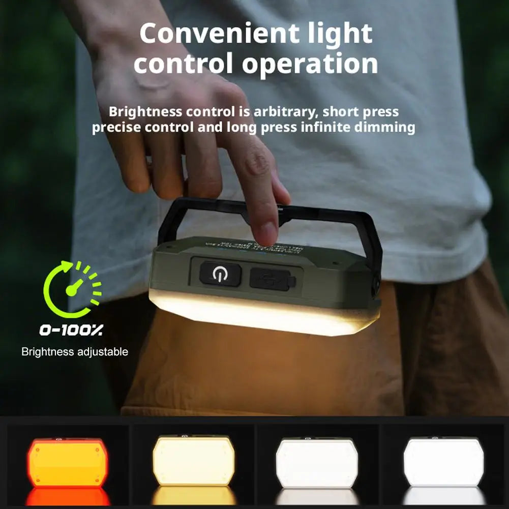 Rechargeable 52 LED Camping Light – Magnetic Hook & USB-C