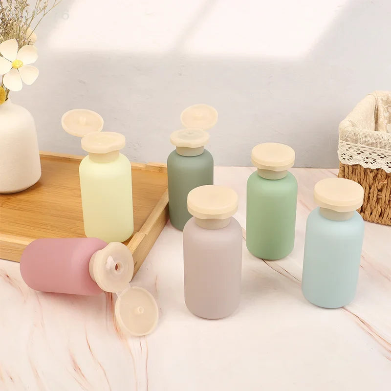 100ml Refillable Squeeze Travel Bottles with Flip Cap | 1/3/4 Pack
