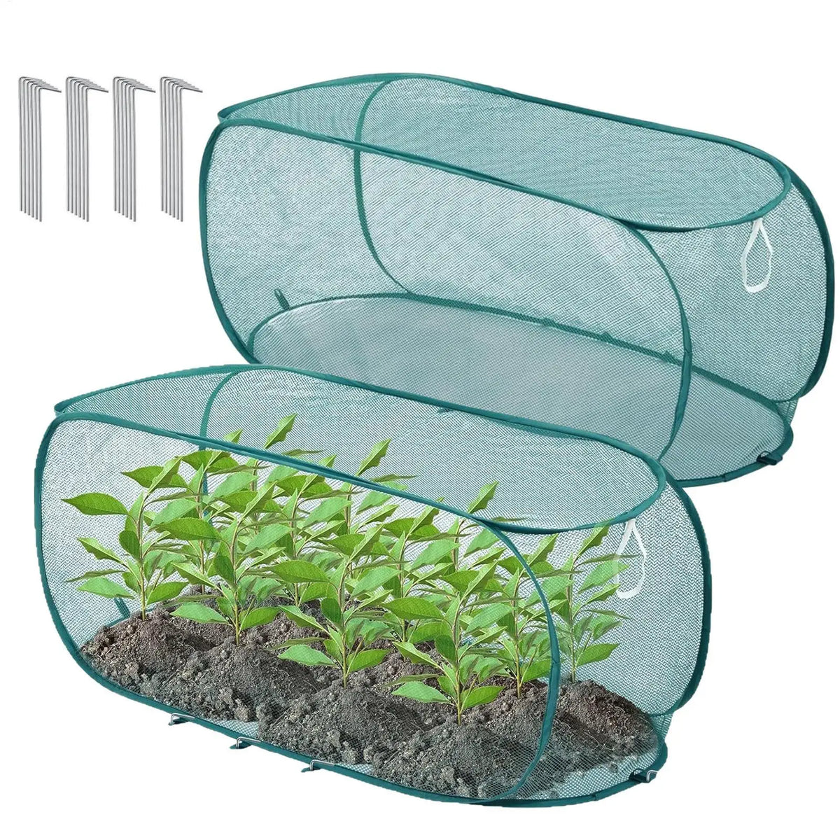 Popup Garden Mesh Plant Cover Greenhouse Seedlings Large Gardening