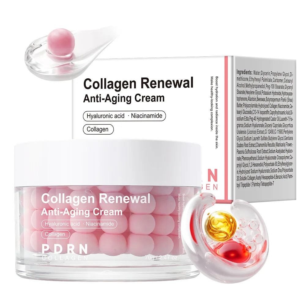 PDRN Pink Collagen Anti-Aging Cream Capsules – Firm & Hydrate