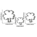 3-Piece St. Patrick's Day Clover Cookie Cutter Set – Stainless Steel