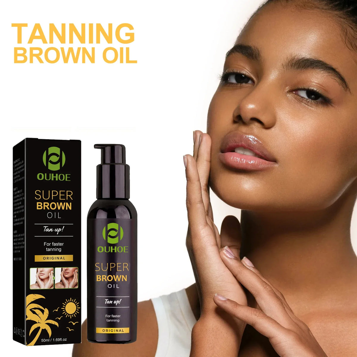 Tanning Oil for Face & Body | Bronze Glow & Moisturizing Self-Tan
