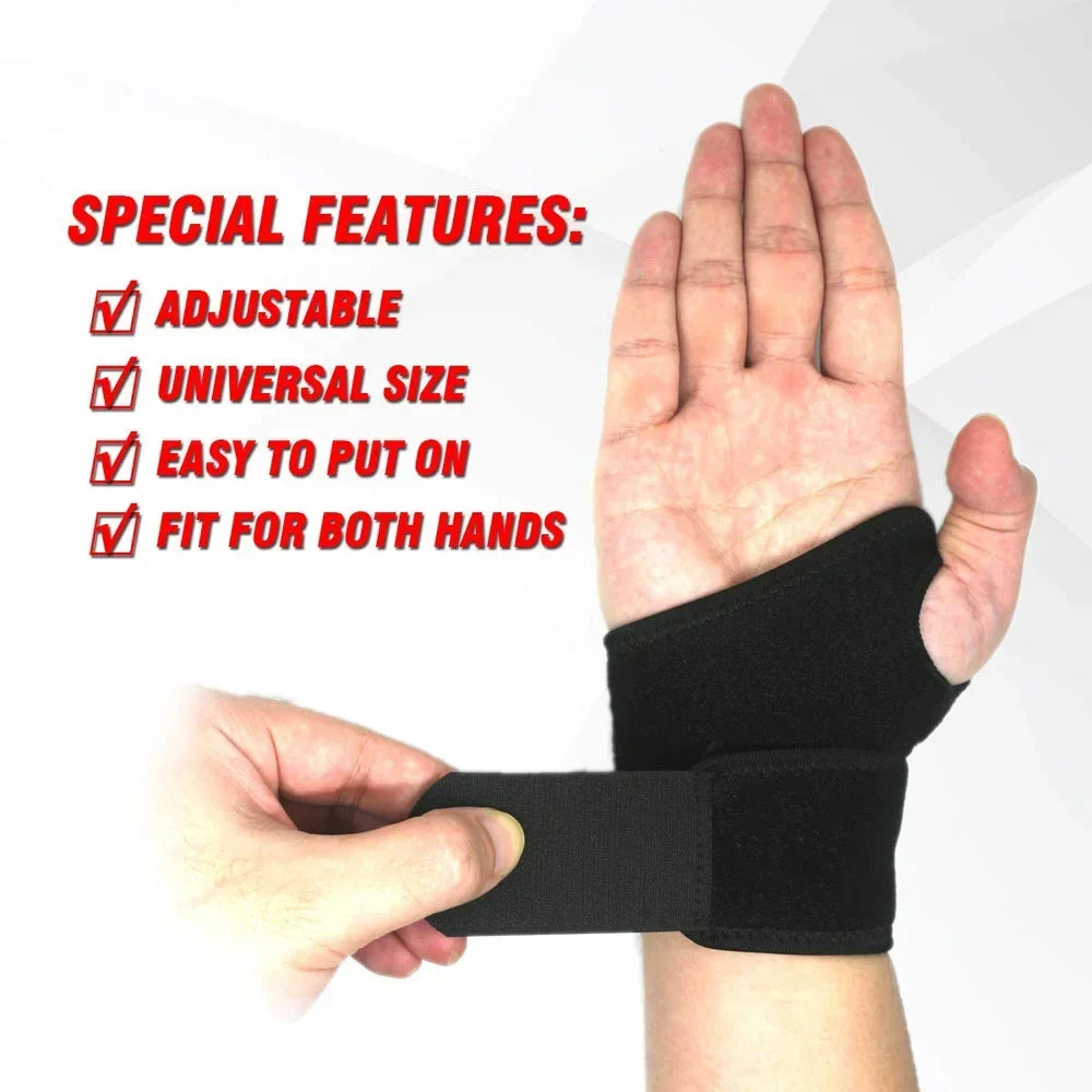 2-Pack Elastic Wrist Sleeves – Breathable Gym & Sport Wrap