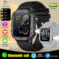 2024 Military Smart Watch Men Waterproof Outdoor Sports Fitness