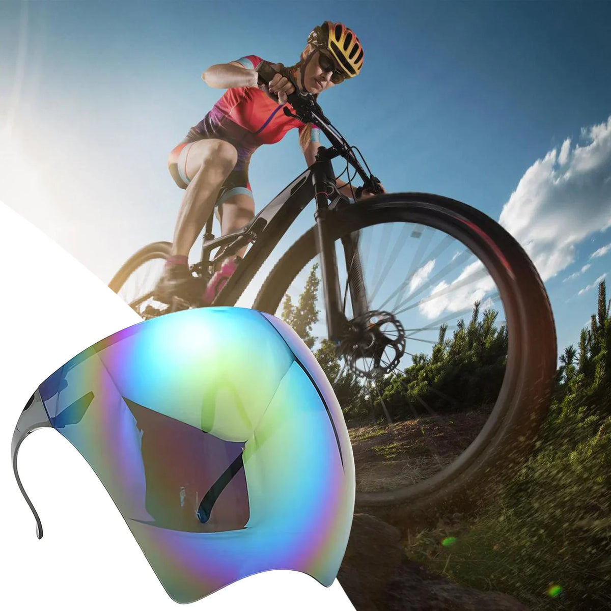 Windproof Full Face Cycling Goggle Mask | UV & Anti-Fog