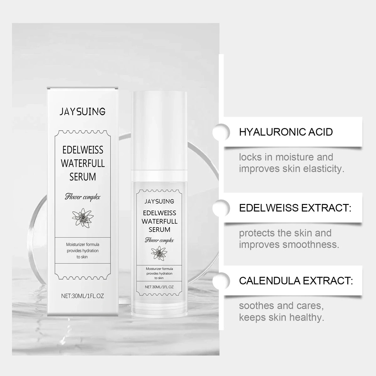 Jaysuing Hyaluronic Acid Face Serum – Hydrate, Firm & Brighten
