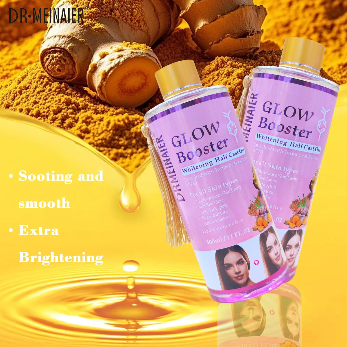 Alpha Arbutin Kojic Acid Whitening Serum Glow Booster Cast Oil
