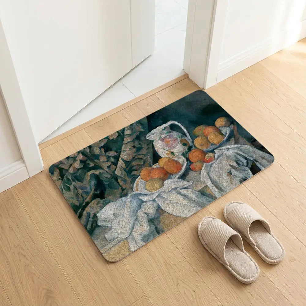 Diatomite Bath Mat – Quick Dry, Anti-Slip, Cézanne Art Design