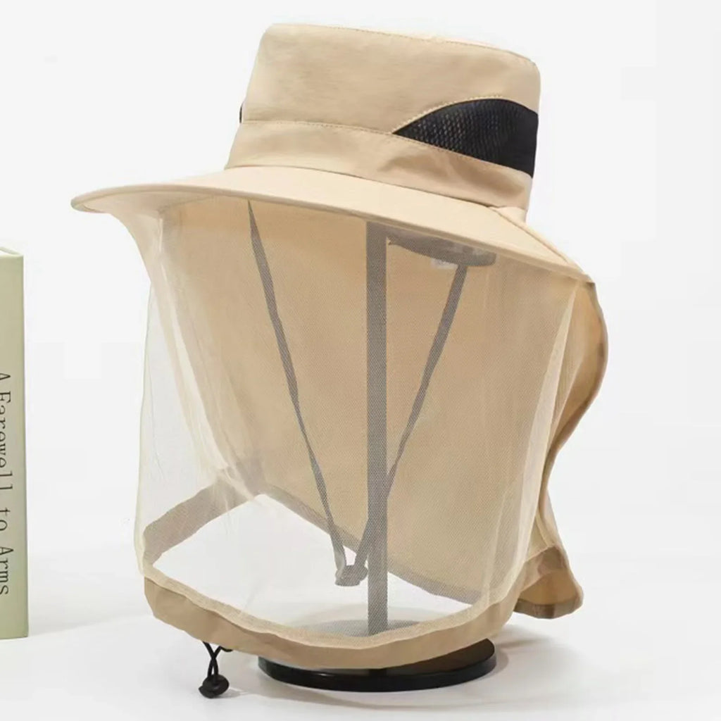 Mosquito Head Net Hat – Full Face & Neck Mesh Protection