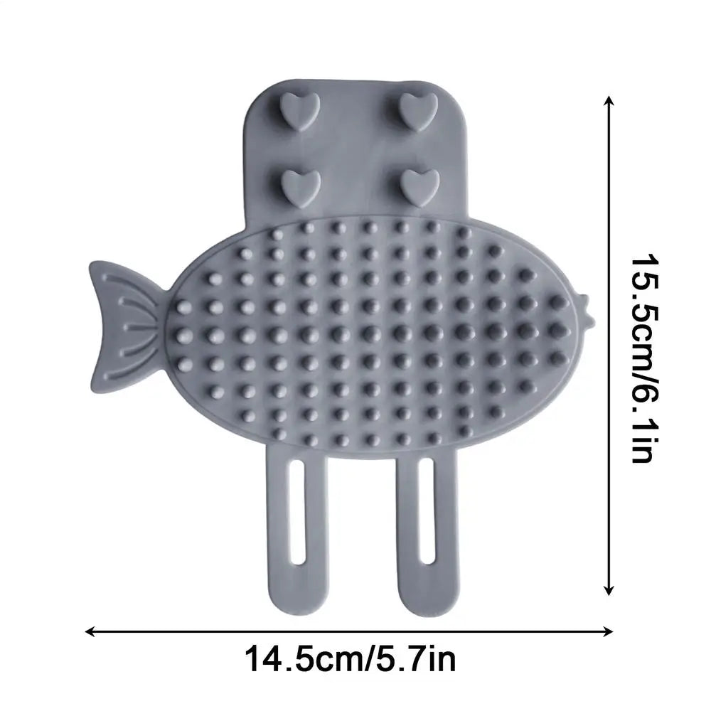 Self-Grooming Cat Brush – Soft Massage Scratcher for Furniture