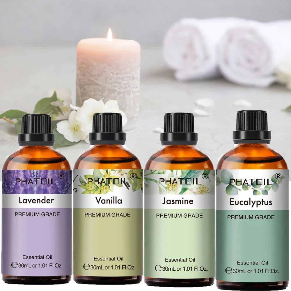PHATOIL 30ml Pure Essential Oils – Aromatherapy & Diffuser