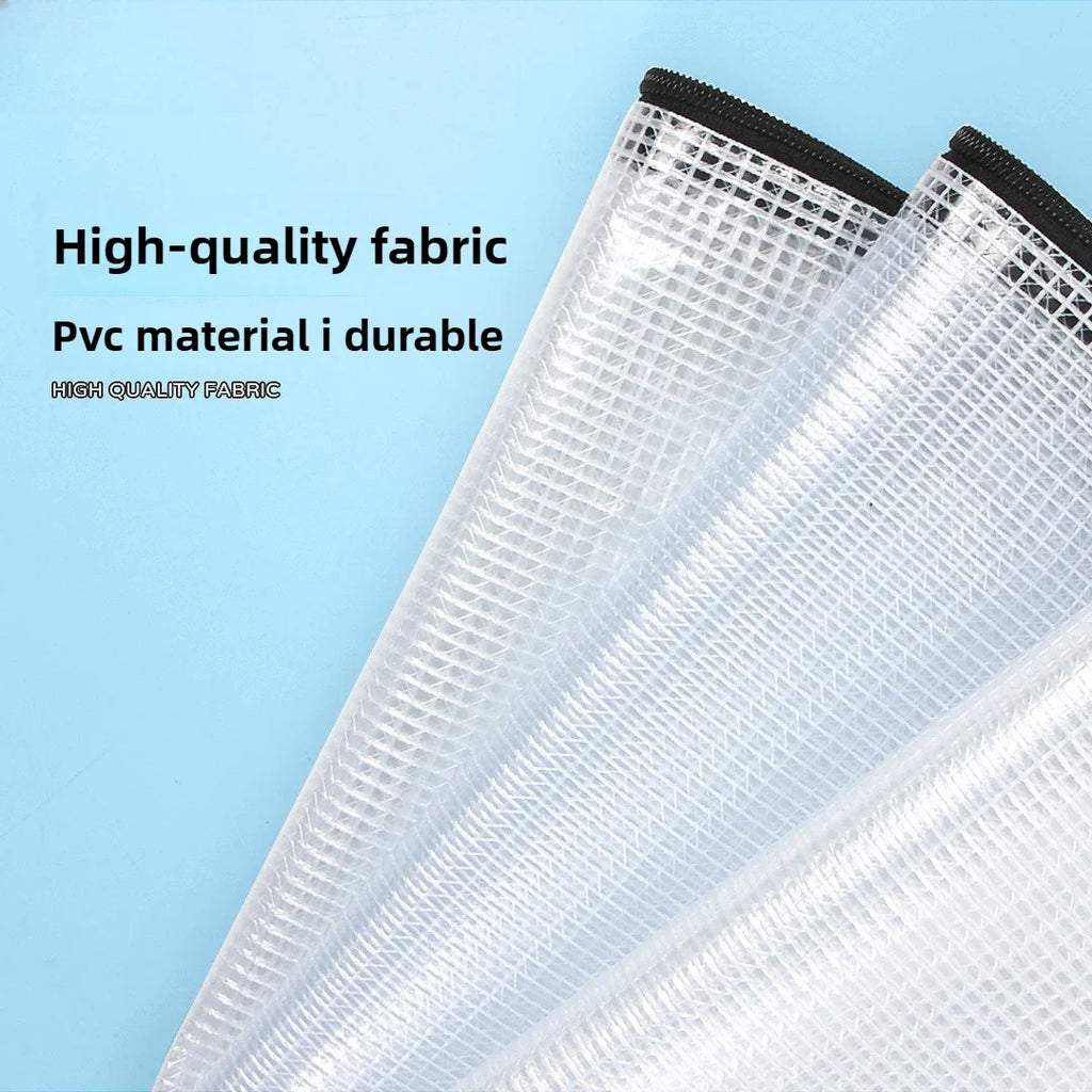 A4 Clear Zipper Pouch – Waterproof Document & Craft Organizer
