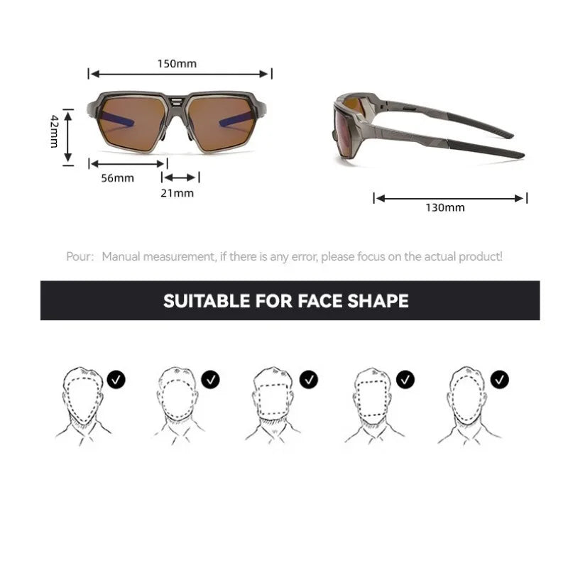 Cyberpunk Polarized Cycling Sunglasses – UV Protection Retro