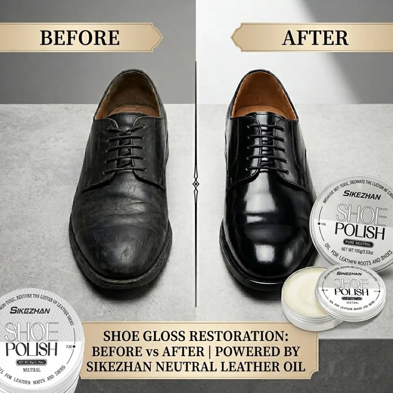 8-in-1 Leather Shoe Polish Cream – Cleaner & Waterproofer