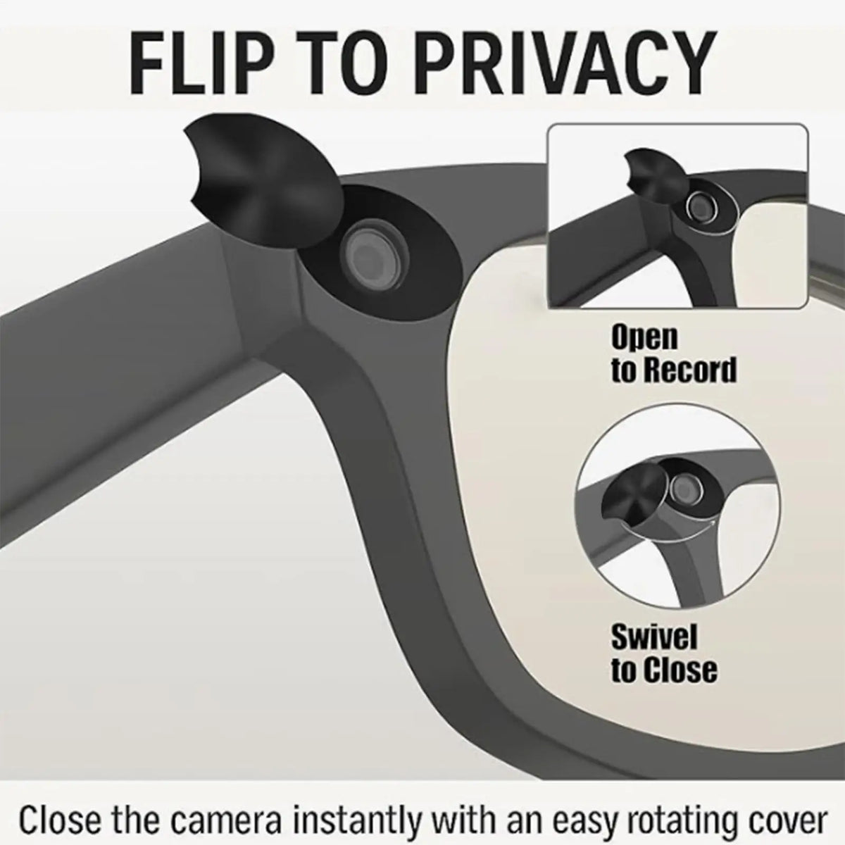 Glasses Camera Cover 3-Pack | Anti-Spy Lens Privacy Blocker