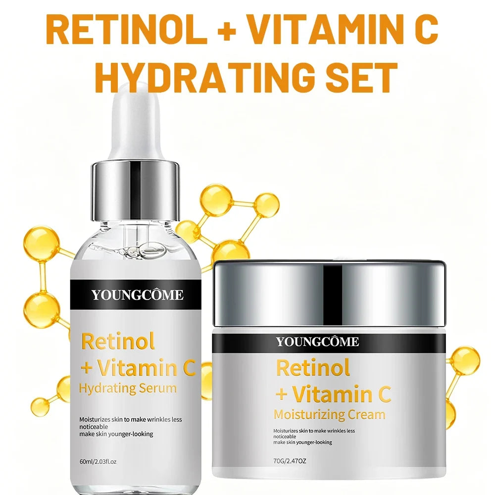 YOUNGCOME Retinol & Vitamin C Hydrating Face Serum Cream