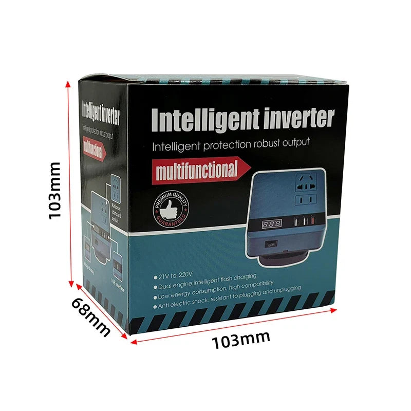 Multi Function Lithium Battery Inverter DC 18-21V AC 220V Outdoor