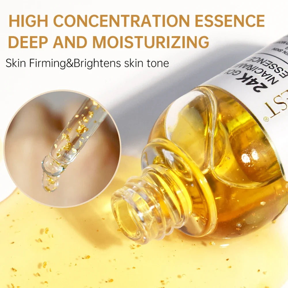 AUQUEST 24K Gold Niacinamide Face Serum – Brightening & Hydrating