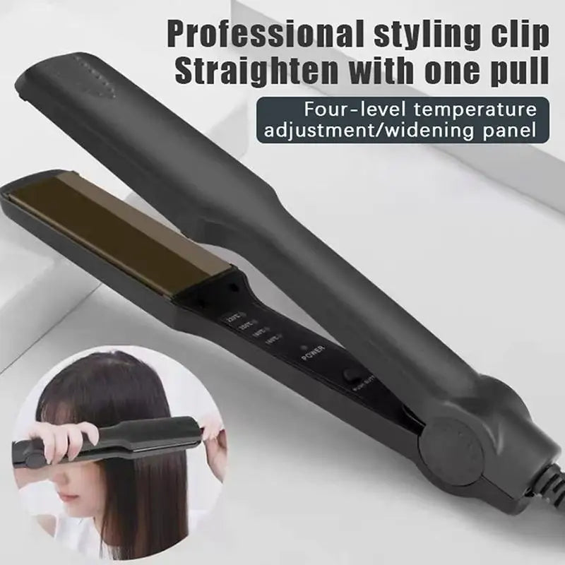 2-in-1 Ceramic Hair Straightener & Curling Iron | Fast Heat-Up