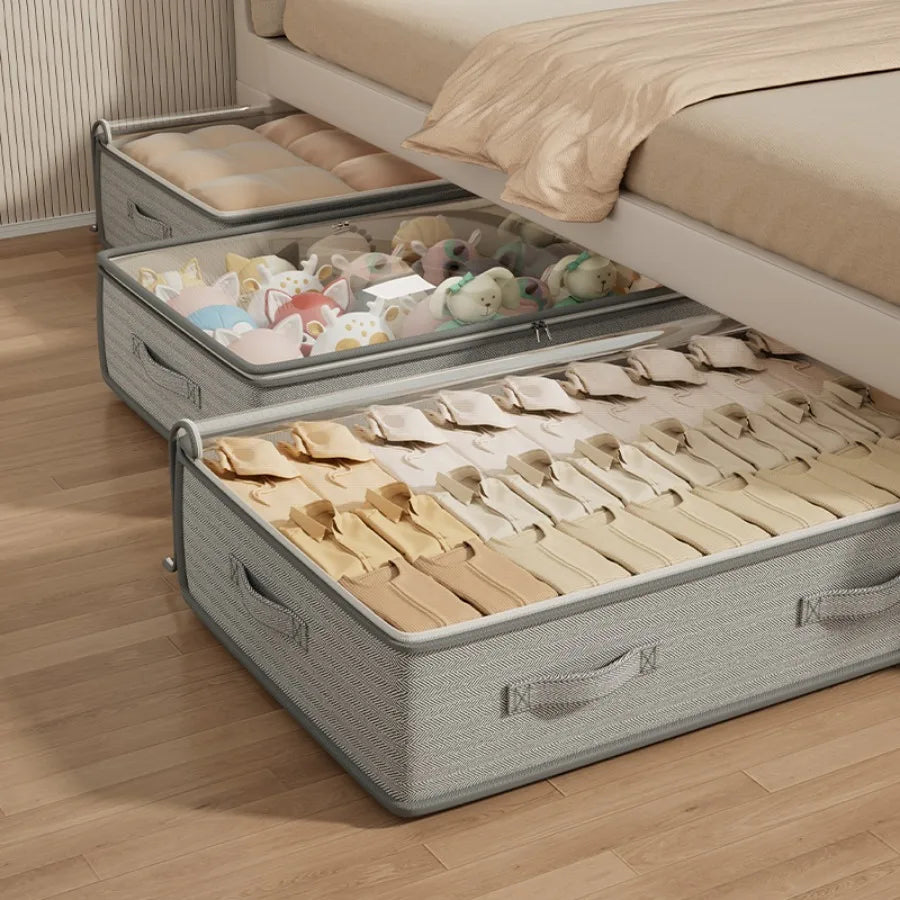 Under Bed Storage Containers Rectangle Multipurpose Organizer Bins