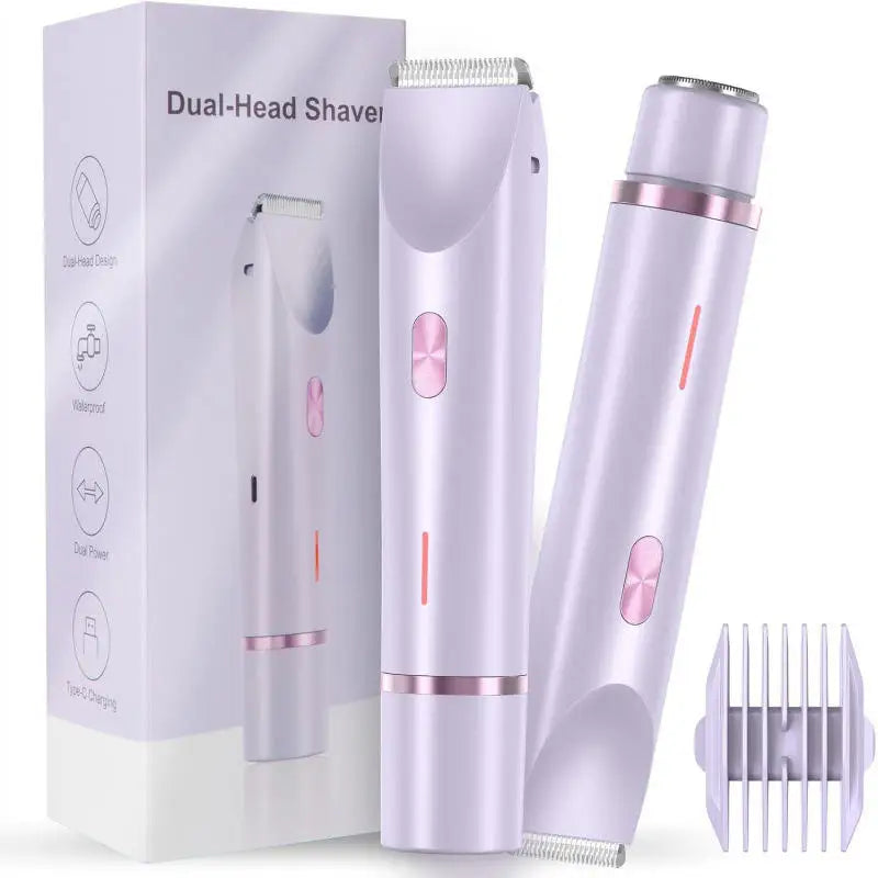 Women's Waterproof Dual-Function Electric Body Hair Trimmer