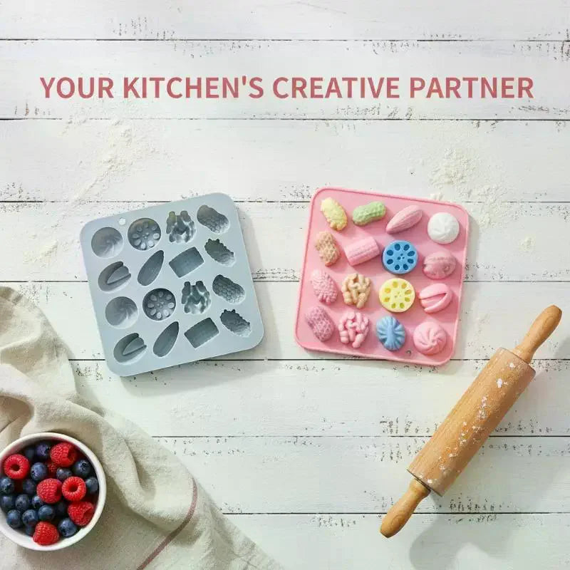 3D Nut-Shaped Silicone Mold for Chocolate, Candy & Baking
