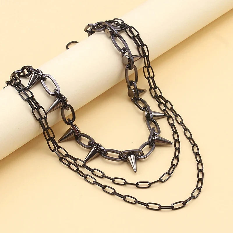 Hip-Hop Punk Metal Rivet Pants Chain – Unisex Waist Chain