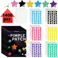 1400 Pcs Star Hydrocolloid Pimple Patches – Multi-Color Concealer