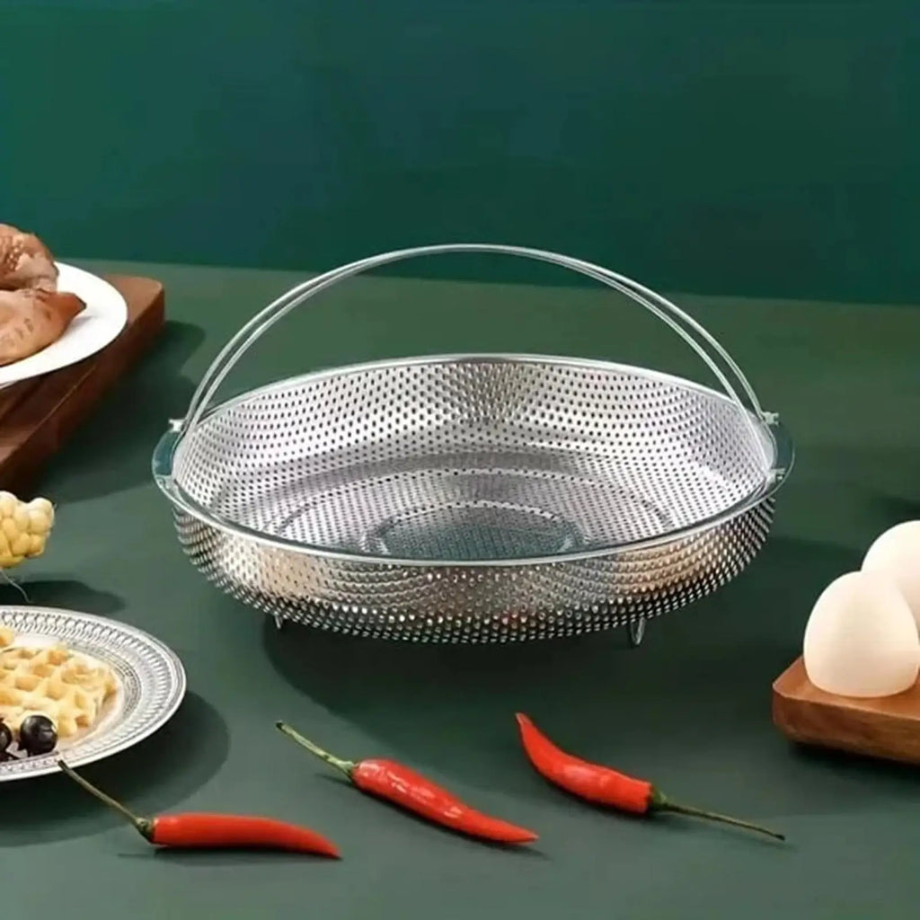 Stainless Steel Food Steamer Basket Steaming Multifunctional Rice