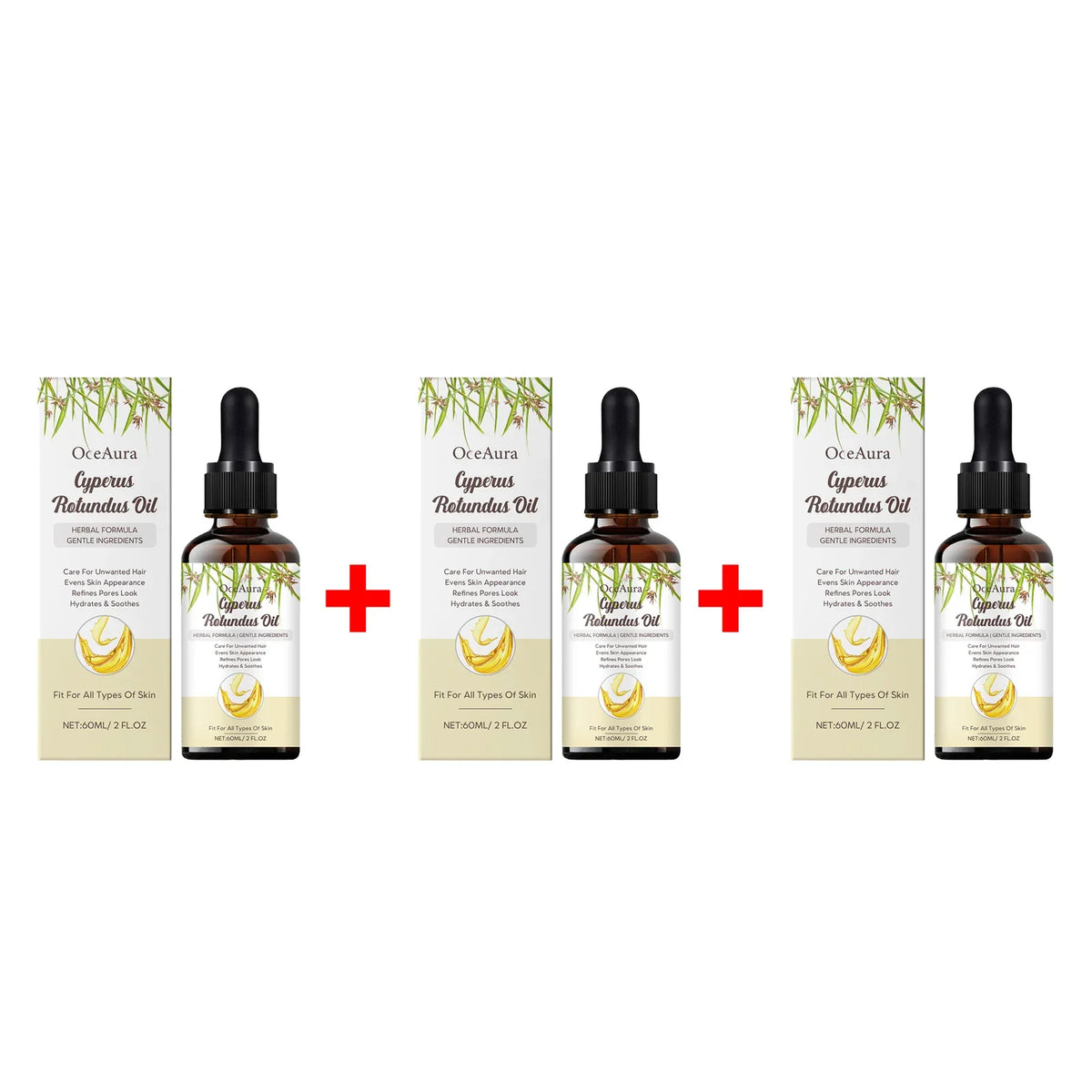 OceAura Cyperus Rotundus After-Shave Hair Growth Inhibitor Oil