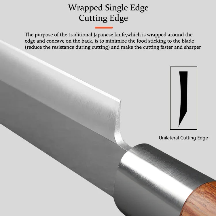 Professional Sashimi Knife Set – Stainless Steel Sushi Slicing Knife