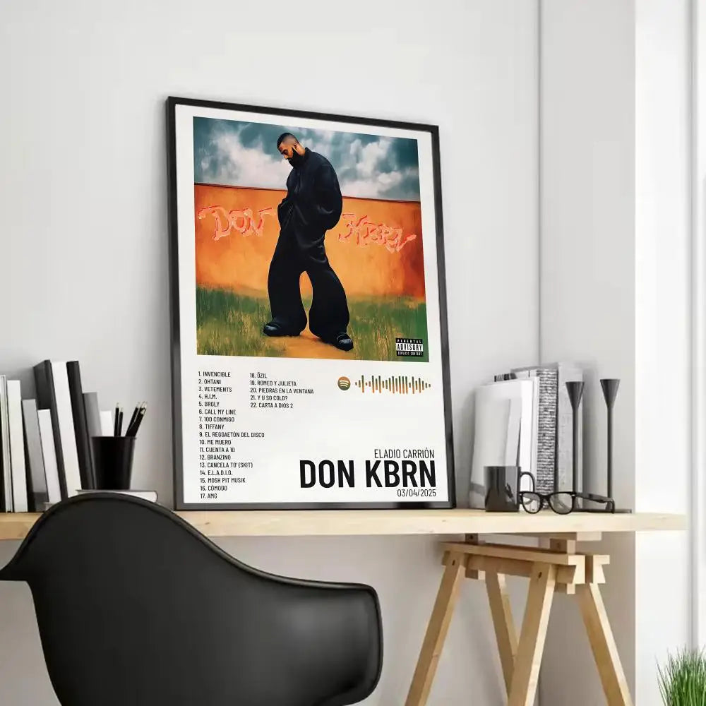 Eladio Carrion Album Cover Canvas Poster | Music Wall Art